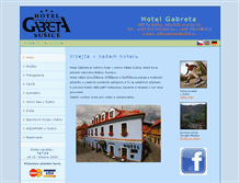 Tablet Screenshot of hotelgabretasusice.cz